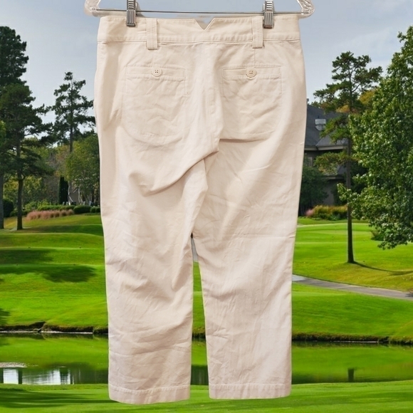 TOMMY BAHAMA Golf Silk Blend White Womens Capri sz 4 T31 - Picture 2 of 5